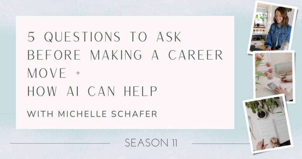 5 Questions to ask before making a career change + how AI can help