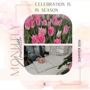 Celebration is in Season || Flourish Careers - The Gardners Glove - Thoughtful notes for tending your career || Featured image